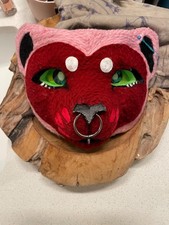valentine cat yarn therian/furry mask