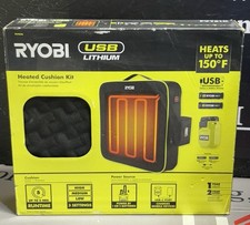 Ryobi Usb Lithium Cordless Heated Cushion Kit 2 2.0 Ah Batteries And Charger