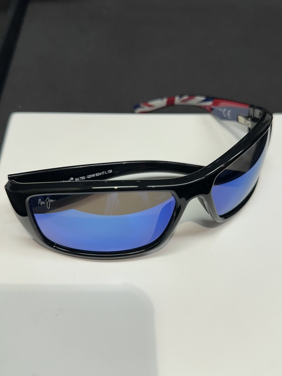 MAUI JIM HAWAIIAN FLAG POLARIZED SUNGLASSES BRAND NEW BARRIER BLUE