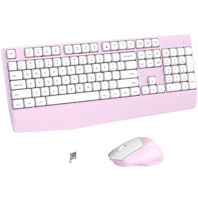 Links9+ Ergonomic Wireless Keyboard and Combo with Wrist Rest, Full-Sized 104...