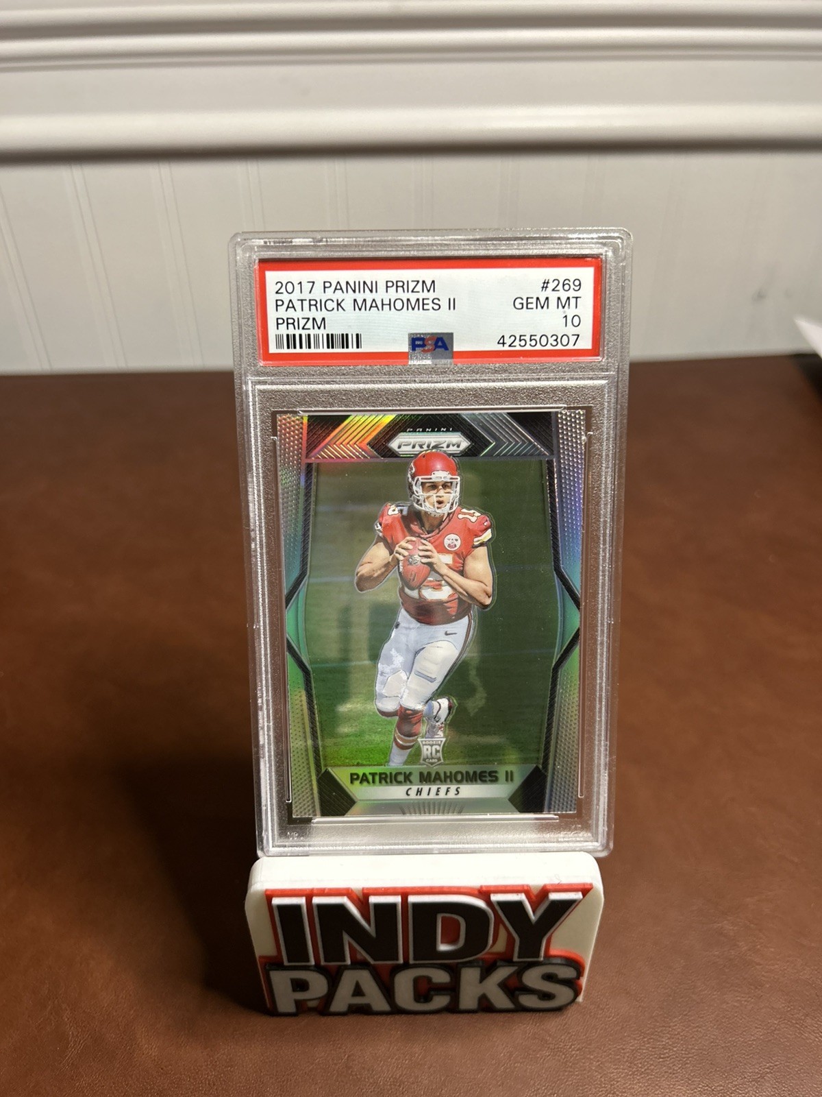2017 PANINI PRIZM #269 PATRICK MAHOMES ROOKIE SILVER PRIZM GEM MINT PSA 10