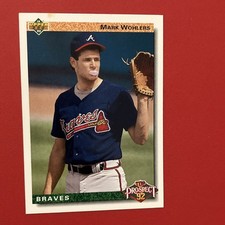 1992 Upper Deck Mark Wohlers #56 Atlanta Braves Top Prospect Baseball Card
