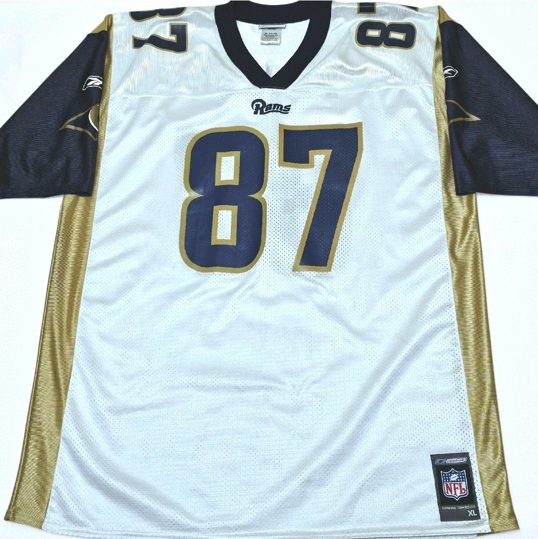 VINTAGE Reebok Ricky Proehl #87 St. Louis Rams NFL White Jersey