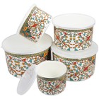  5 Pcs Emaille-Schüssel Schüsseln Mit Deckel Vintage Emailleschüsseln