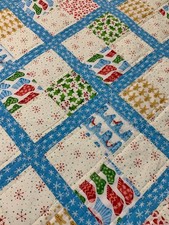 QUILT - Christmas Winter Theme - 40.5" X 59.5" - 100 Cotton Handmade