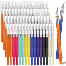 64 Pcs Exacto Knife Craft Knife Set Steel Hobby Knife Precision Knife Precisi...