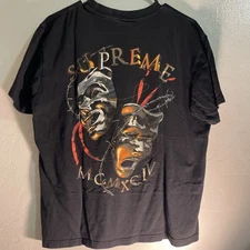 Supreme Laugh Now Cry Later Black / Faces Roman Tee Shirt Size Medium SS20