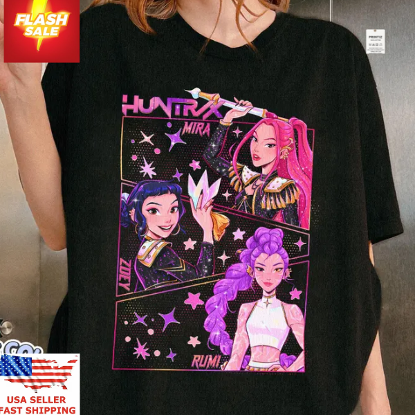 KPop Demon Hunters Kids T-Shirt Children's Shirt Cool Girls Top - Foto 5
