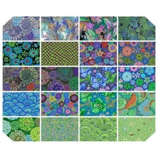 Kaffe Fassett August 2024 Cool Fat Quarter Bundle 20pcs FreeSpirit Fabrics Colle
