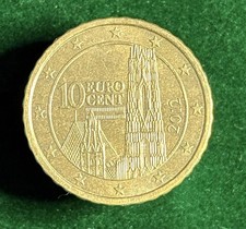 2014 10 Austria Euro Cent 89% Copper KM 3139 Excellent Condition