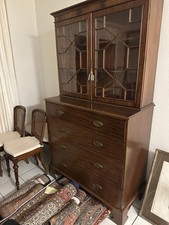 Haushaltsauflösung - Ware muss weg - antike Mahagoni Schubladen Vitrine