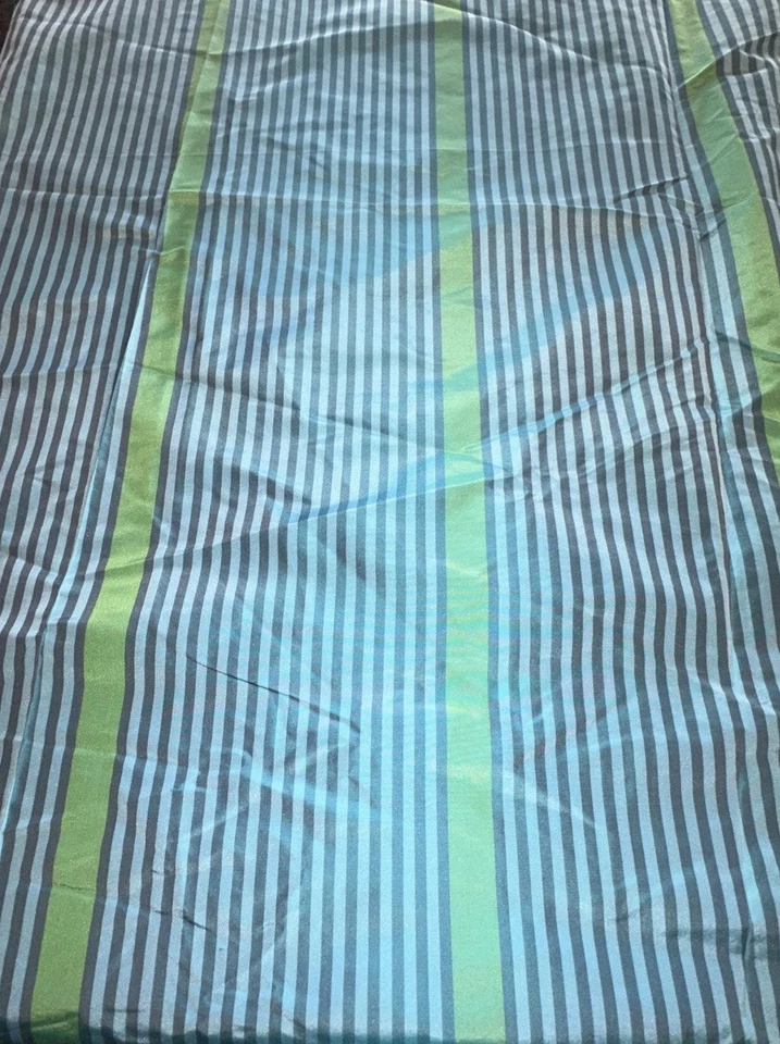 Designers Guild Nyamati Tela Chennai 100% Seda Azul Rayas Lg Panel de Sala de Exposición Foto 2 de 4