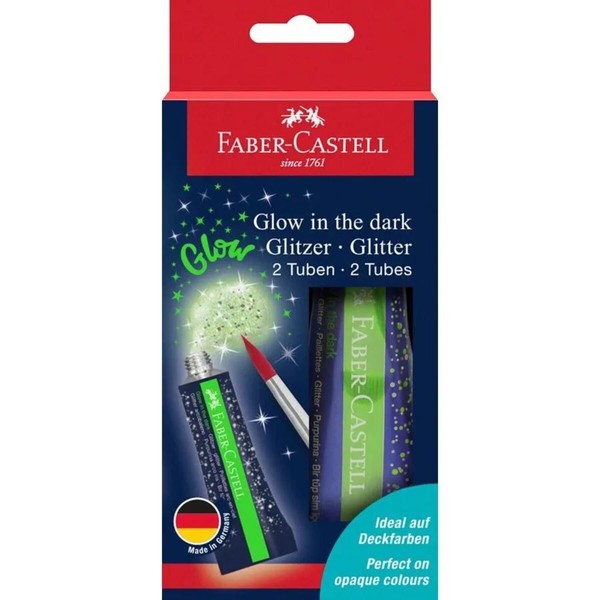 Faber-Castell Glitzer Glow In The Dark 2 X 12 Ml-image