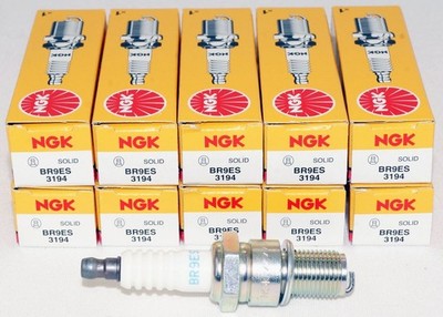 10 Pack Genuine NGK 3194 Spark Plugs BR9ES for Snowmobiles Jetskis and Other