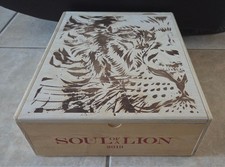 SOUL OF A LION 2019 by Daou Winery 3-Bottle Wooden Wine Box with etched lid
