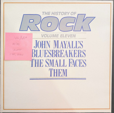 History Of Rock 11 John Mayall Small Faces Them Vinyl Record VG/VG+ HRL011