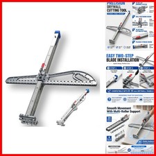 MPYEKP Drywall Cutting Tool Hand Push Gypsum Cutter Aluminum Alloy