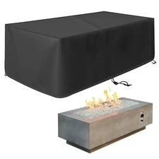 Outdoor Inch Rectangular Fire Pit Cover – 600D Waterproof & UV Resistant F