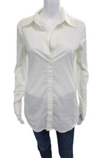 Bailey 44 Womens Maternity Collared Button-Up Long Sleeve White Top Size S