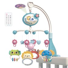 Baby Soothing Mobile Auto Spin Crib Toy 400 Lullabies Ceiling Projection Remote