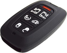 Silicone Rubber Remote Smart Key Fob Case Cover Protector Holder Color: Black