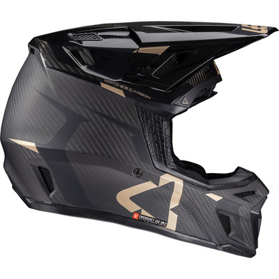 Leatt 9.5 Carbon motocross helmet with goggle included L  Black  1025100103