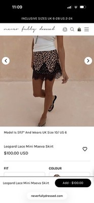 chinese dress ladies Never Fully Dressed Leopard Lace Midi Maeva Skirt main image 0