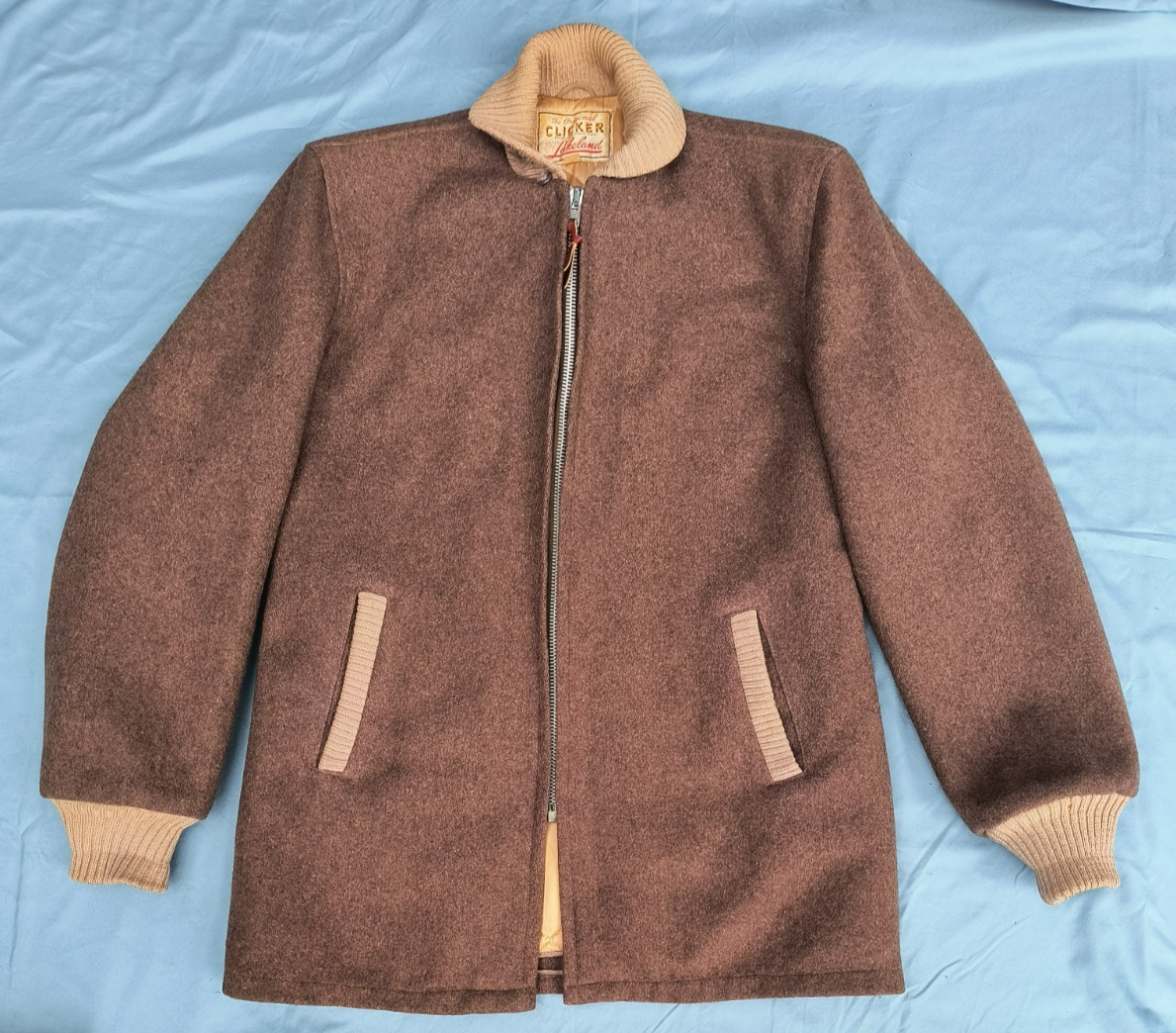 ジャケット・アウター 70s LAKELAND wool coat Vintage Lakeland Clicker Wool Coat Jacket 40L Car Coat Cruiser