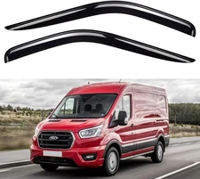 Window Visors Rain Guards Shield for Ford Transit 2014-2025, Out-Channel Window 