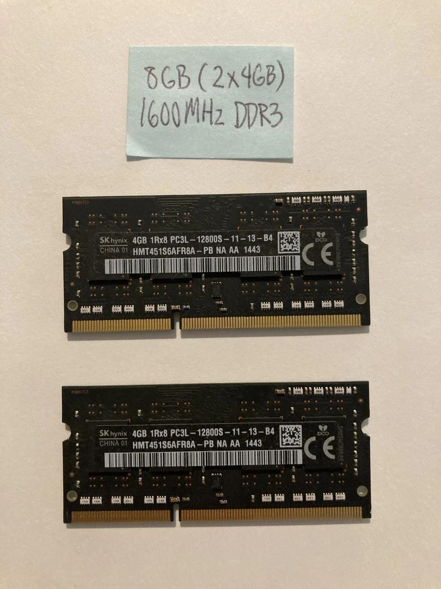 SK hynix PC3-12800 (DDR3-1600) Computer Memory (RAM) for sale - eBay