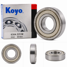 KOYO 6304 ZZCM Deep Groove Ball Bearing Metal Shield 20x52x15