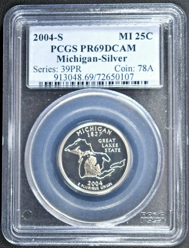 2004-S 50 State Quarters Michigan Proof — photo from the most recent tracked eBay sale