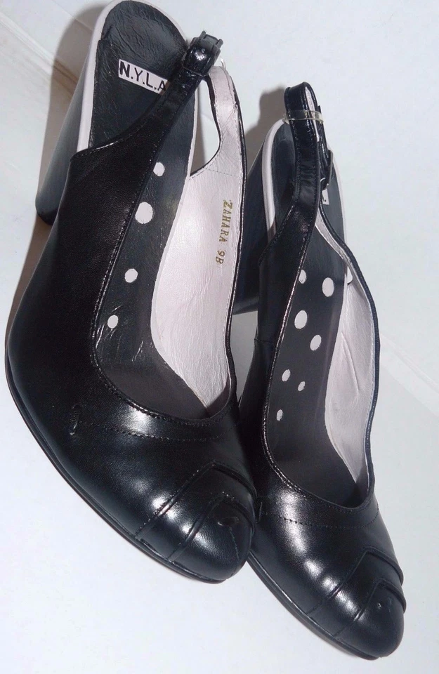 Nuevo N.Y.L.A. Zapatos de tacón, zapatos de salón Zahara negros 9 B (NYLA) Foto 3 de 4