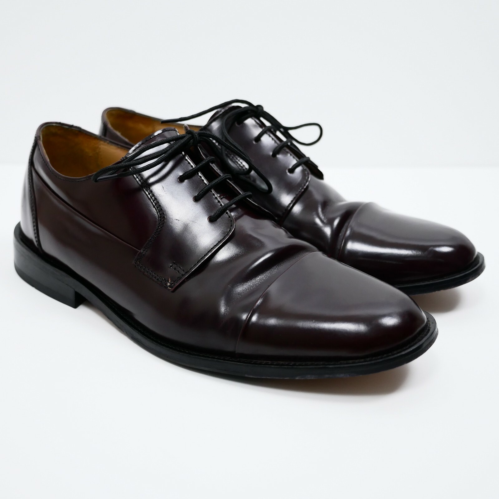 SAOLA Pronto Uomo scarpe eleganti in pelle blucher stringate marrone scuro uomo 12 M