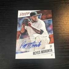 2018 Prestige Autographs Xtra Points Red #12 Reyes Moronta/199
