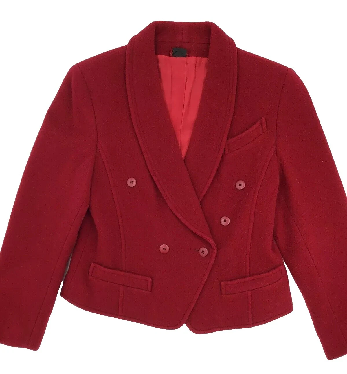 Blazers rojos regulares para mujer