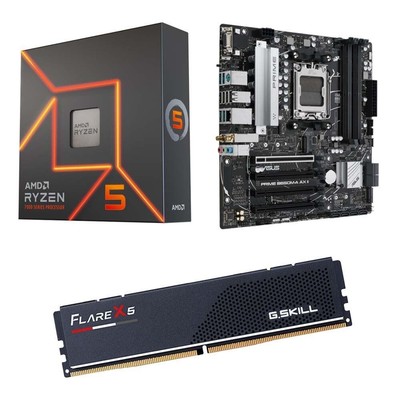 AMD Ryzen 5 7600X, ASUS B650M-A Prime AX II, G.Skill 16GB DDR5 6000, COMBO