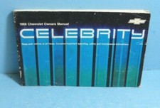 88 1988 Chevrolet Celebrity Owners Manual 88 1988 Chevrolet Celebrity Owners Manual