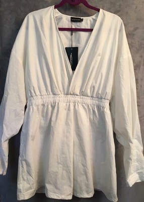 plt white shirt dress