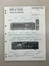 Kenwood KR-V7010 Original Service Manual Free Shipping