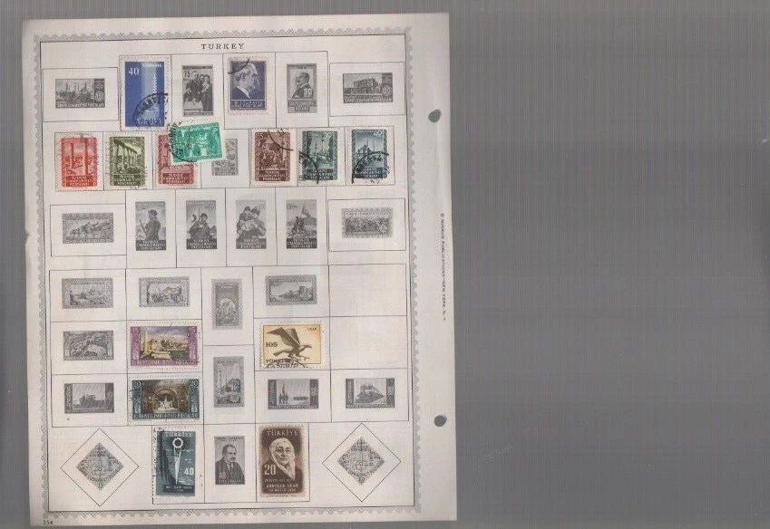 Turkey  Turquie  stamps  mh used   200  stamps   (mb26 - Image 3 of 4