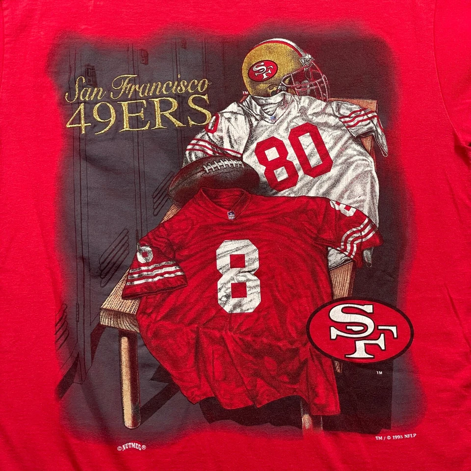 Camiseta Vintage San Francisco 49ers Gráfica Média Bordada Ponto Único '95 - Imagem 2 de 4