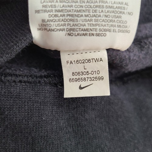 Nike Girls Sweater Youth Large Black Hoodie Just Do It Pullover Outdoors Kids - Picture 7 of 11