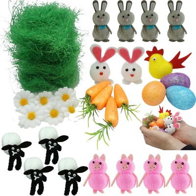 Ostern Haube Deko Sets, Hasen, Ferkel & Lämmer, Party Gastgeschenke Bastelset
