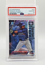 2018 Bowman #RA Ronald Acuna Jr Trending Chrome Prospect Insert PSA 10 