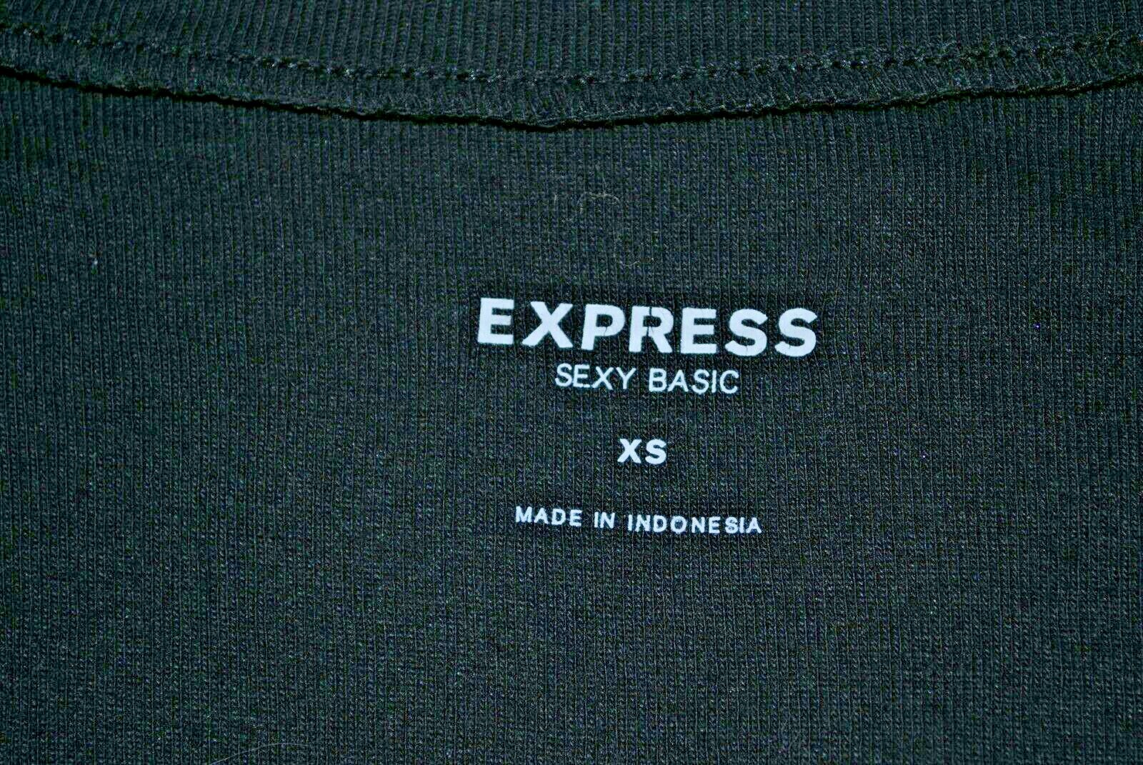 EXPRESS BASIC Black Beaded Stretchy Cotton Blend … - image 4