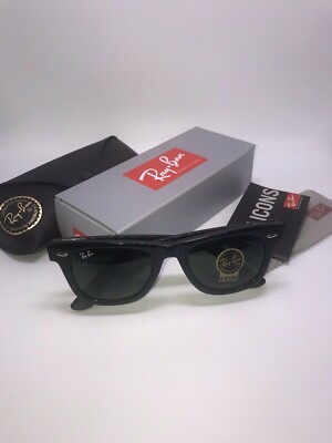 Ray-Ban WAYFARER ® RB2140 901 50•22 3N Shiny Black Classic Brand