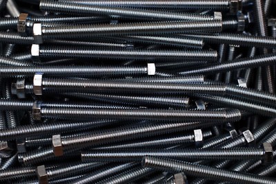 (35) Grade 5 Full Thread 3/8-16 x 5 Hex Head Tap Bolt Zinc Plated