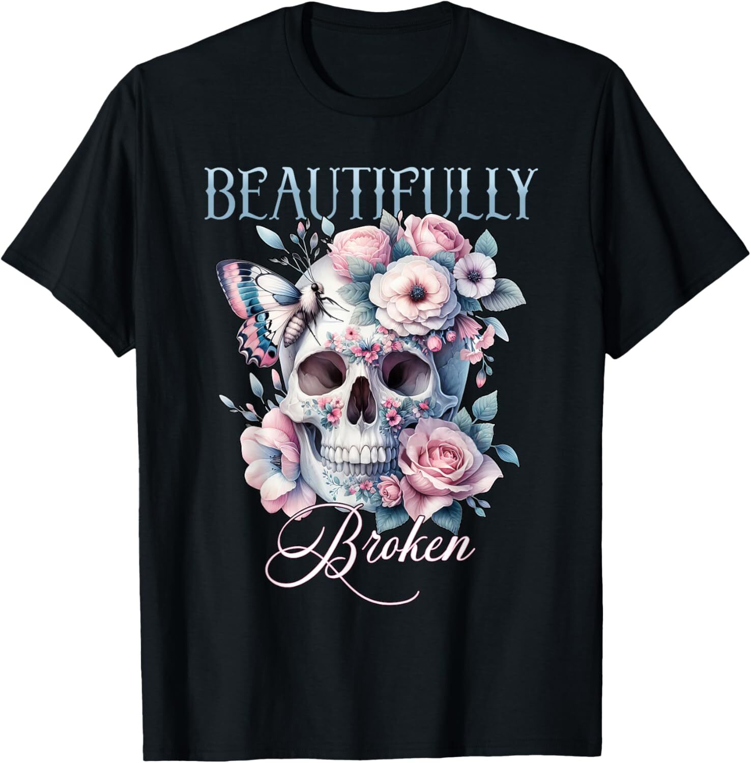 Beautifully-Broken Funny Distressed Meme Christian Quote T-Shirt Hoodie