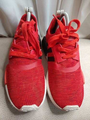 black white and red nmds